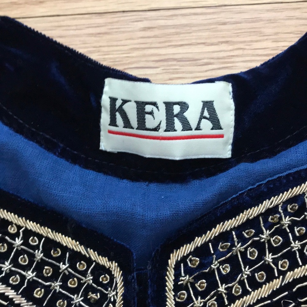 KERA Velvet Medieval vest Jacket corset bolero embroidery cover costume formal - Picture 12 of 15